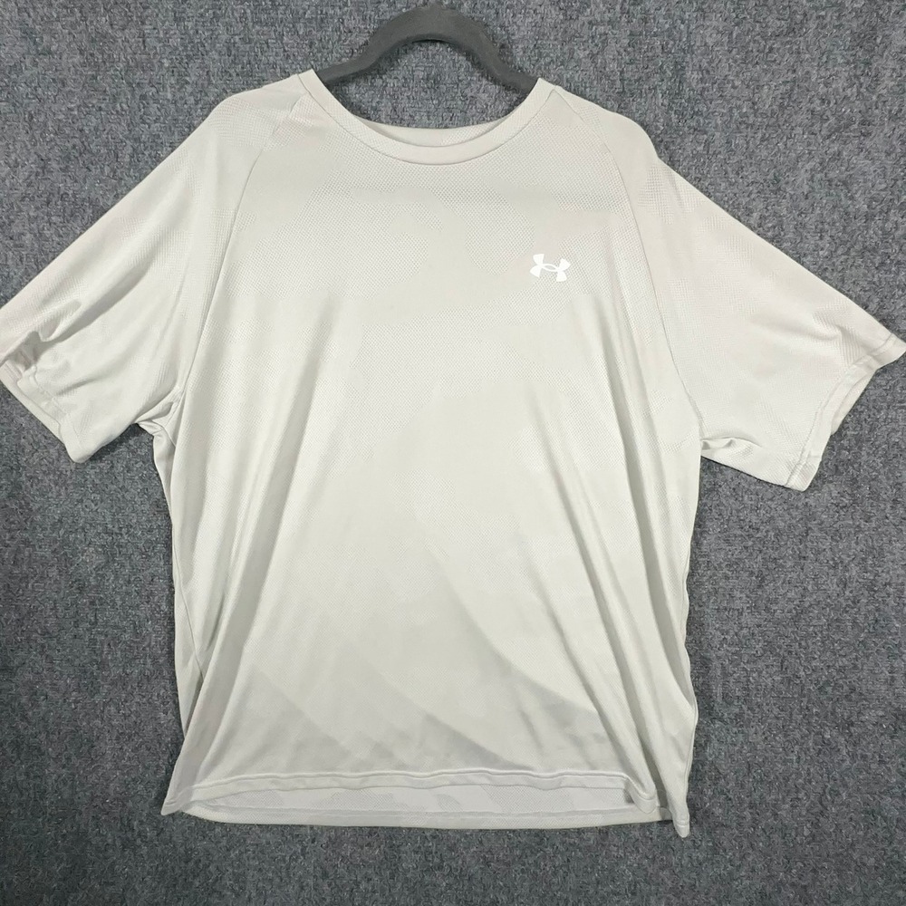 Under Armour Iso-Chill Camo Training Shirt Mens XXL Gray Loose Fit 1371203 014 - Picture 2 of 10
